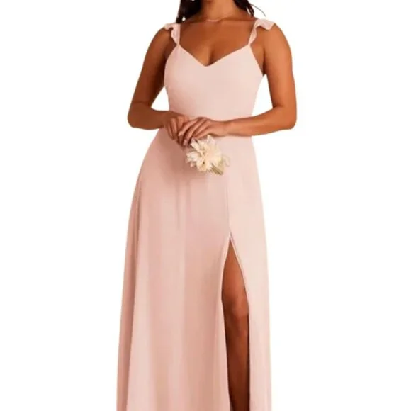 Birdy Grey Let's Get this Party Started Doris Pale Pink Gown Size M - Picture 1 of 9